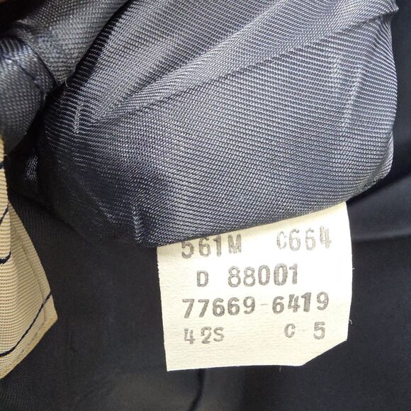 Levi’s Action Suit Blazer Mens 42S Navy Blue Two Button Vintage Sport Coat USA - Picture 7 of 9